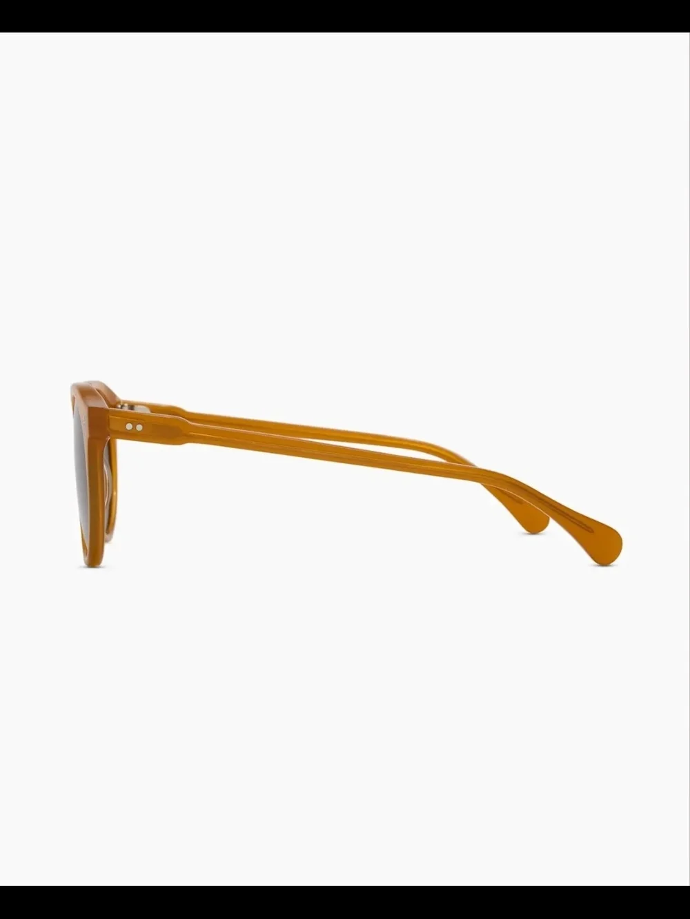 Quince Tahiti Polarized Acetate Sunglasses Honey with Green Lens NIB